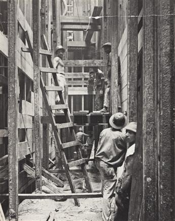 (PANAMA CANAL CONSTRUCTION) A small archive of approximately 60 photographs documenting operations at the Panama Canal.